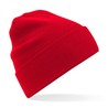 Winter hat - MOD. B45N:Classic Red, 100% cotton, One Size